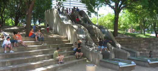 Lauren wanted to walk to the park where we saw some sishies a few years ago. They wouldn't let her slide on the slide.