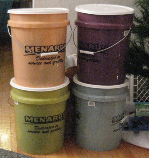 It was Lloyd’s idea to use the buckets.  We have two others we’re not using on Friday.