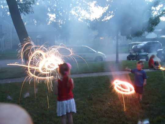 I found the fireworks setting on my camera.