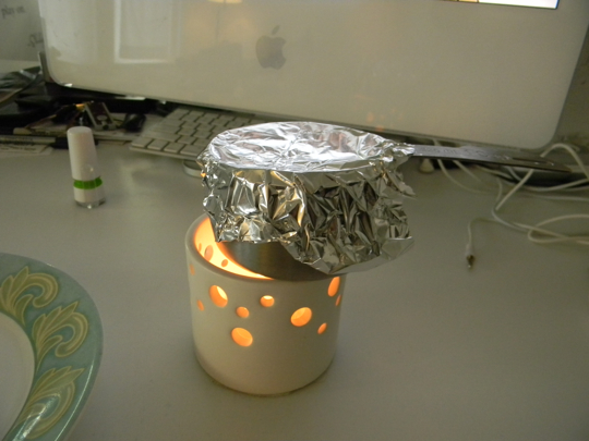 Cover with foil to retain heat.